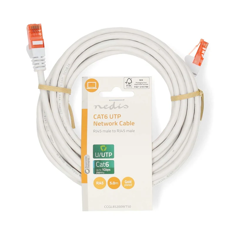 CAT6 Netwerkkabel RJ45 Male - RJ45 Male - U/UTP
