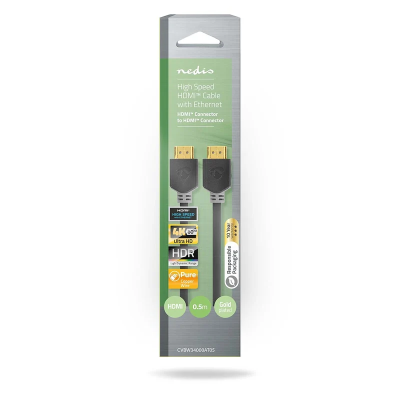 High Speed HDMI™-Kabel met Ethernet HDMI™ Connector - HDMI™ Connector - 4K@60Hz