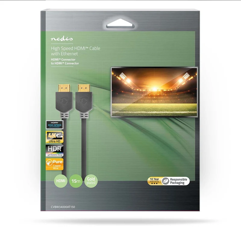 High Speed HDMI™-Kabel met Ethernet HDMI™ Connector - HDMI™ Connector - 4K@60Hz