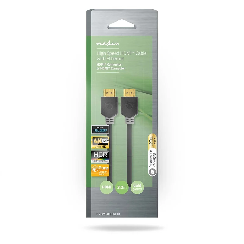 High Speed HDMI™-Kabel met Ethernet HDMI™ Connector - HDMI™ Connector - 4K@60Hz