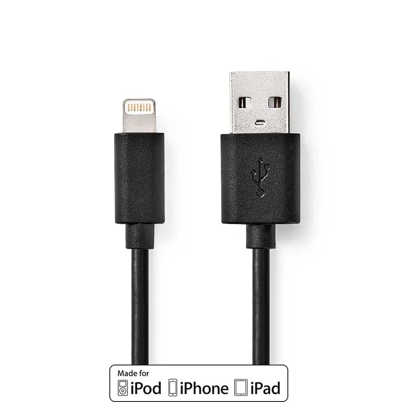 Lightning Kabel USB 2.0 - Apple Lightning 8-Pins - USB-A Male
