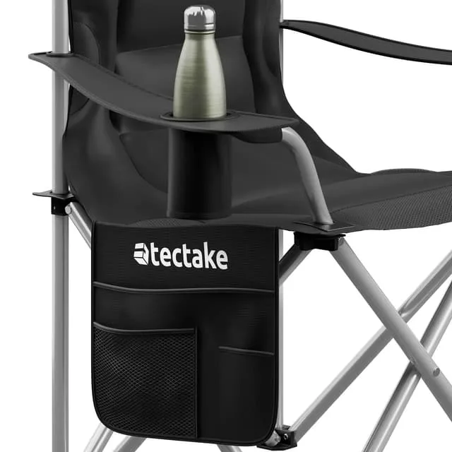 Padded camping chair MTX, foldable, with cup holder