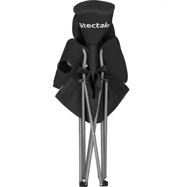 Padded camping chair MTX, foldable, with cup holder
