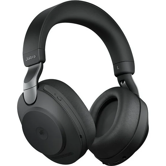 Jabra Evolve2 85 LINK380C MS Wireless Headset with Noise Cancelling, Black