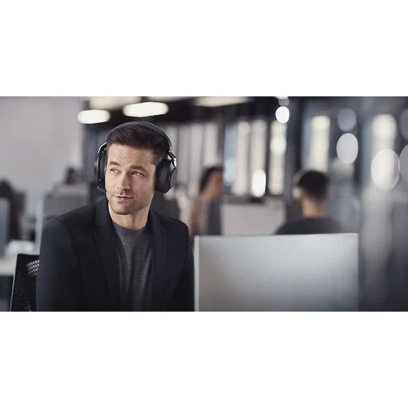 Jabra Evolve2 85 LINK380C MS Wireless Headset with Noise Cancelling, Black