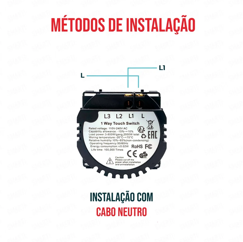 Smartify vPRO Módulo de 1 canal (com neutro) - SYPM01NO