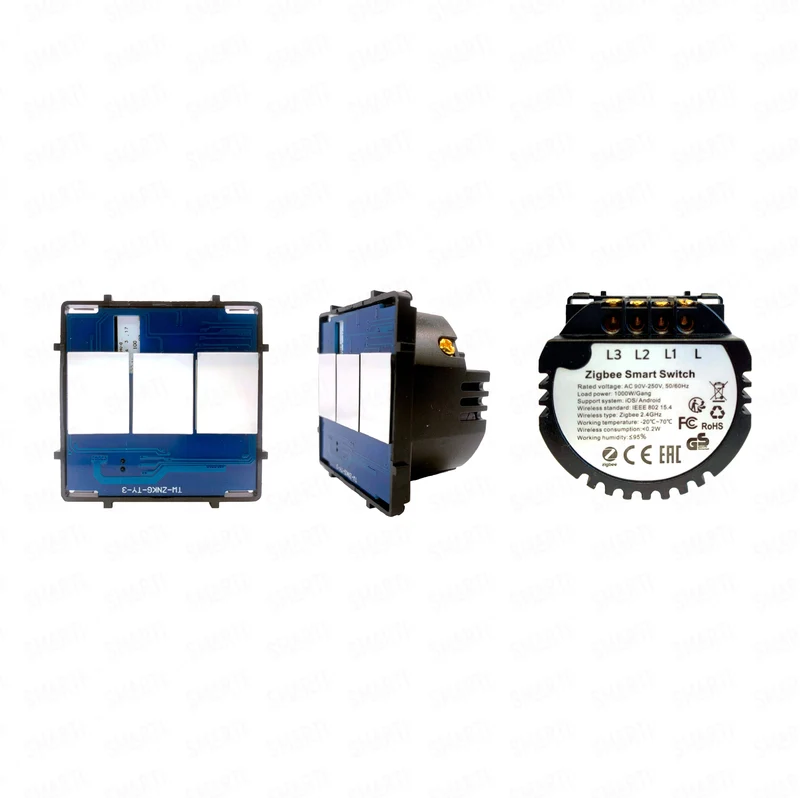Smartify vPRO Módulo de 3 Canais Inteligente Zigbee (sem neutro) - SYPM03ZB