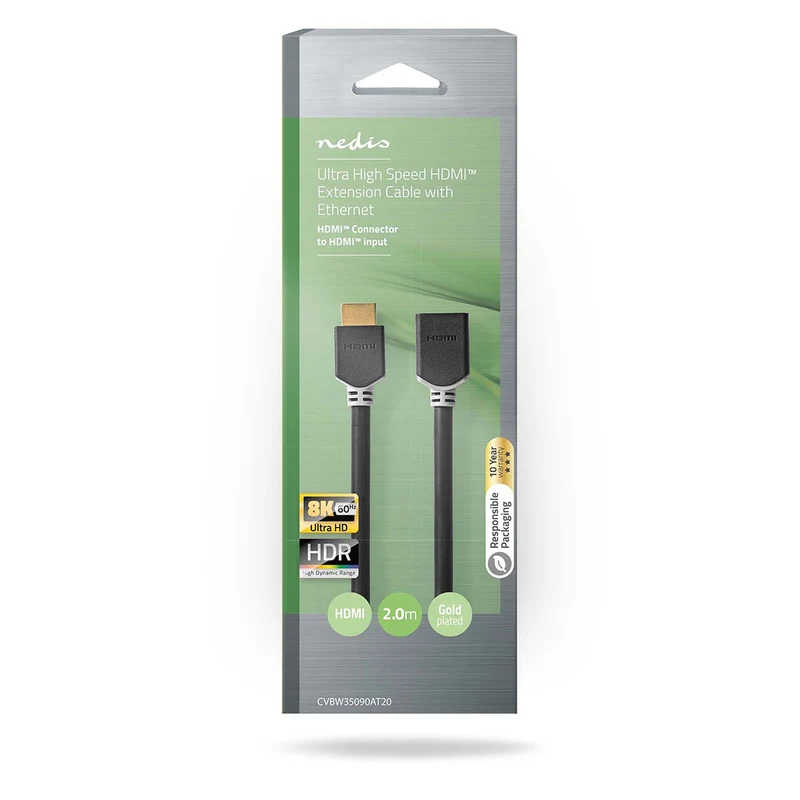 High Speed HDMI™-Kabel met Ethernet HDMI™ Connector - HDMI™ Output - 8K@60Hz