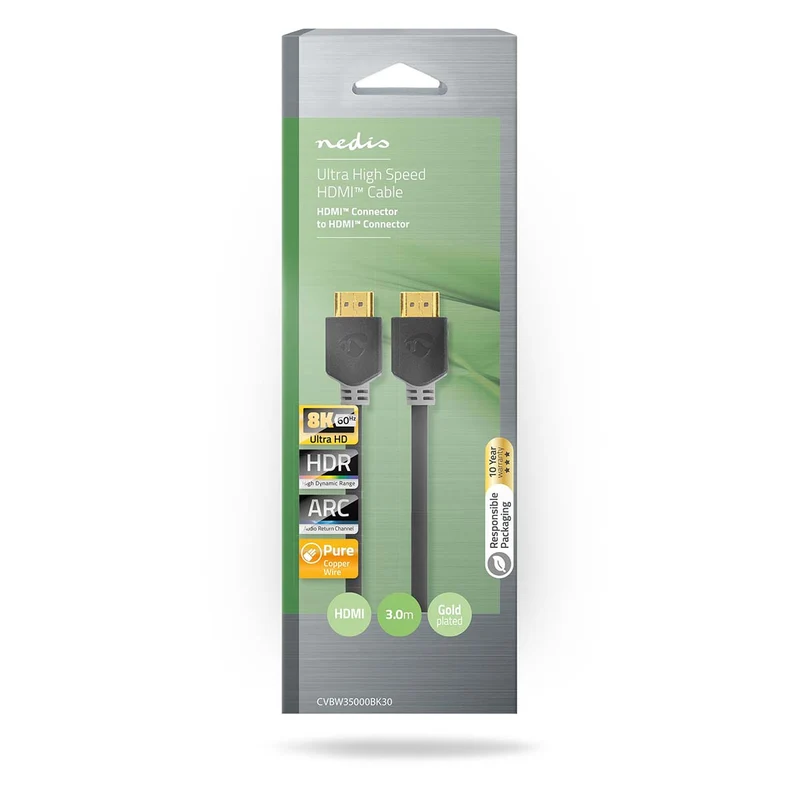 Ultra High Speed HDMI™-Kabel HDMI™ Connector - HDMI™ Connector - 8K@60Hz