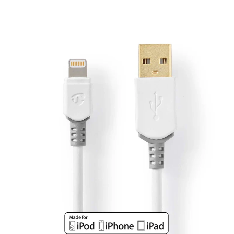 Lightning Kabel USB 2.0 - Apple Lightning 8-Pins - USB-A Male