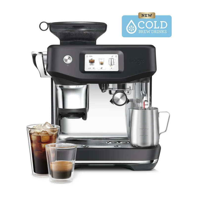Sage SES882BTR Barista Touch Impress Cold Espresso machine, Black Truffle
