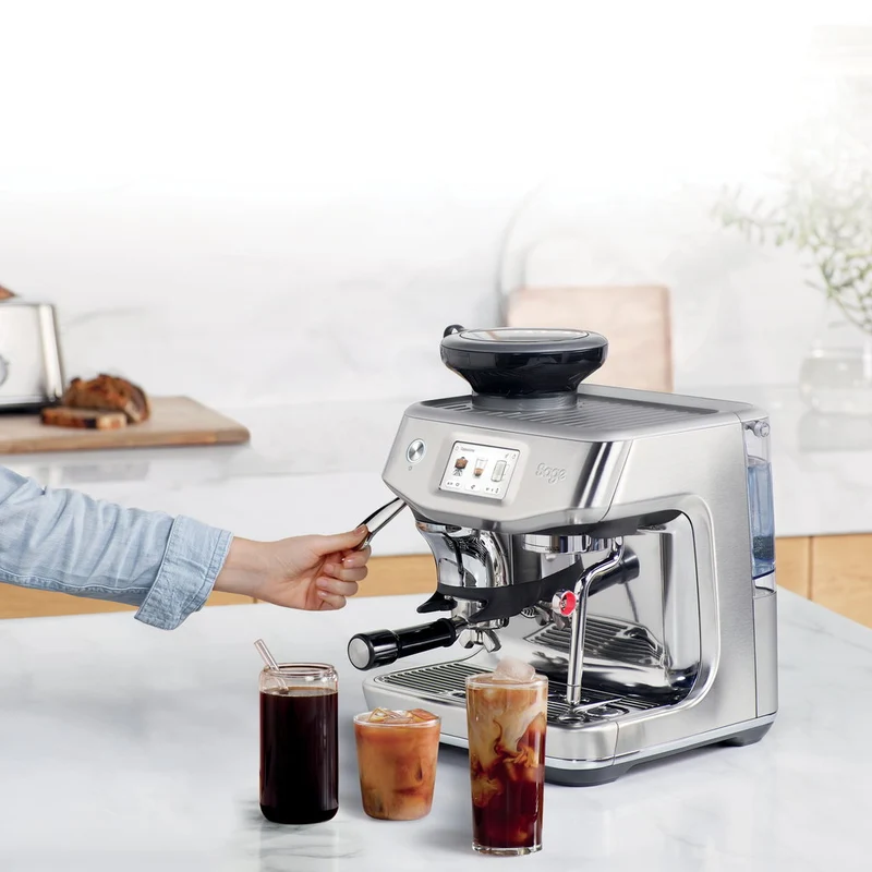 Sage SES882BTR Barista Touch Impress Cold Espresso machine, Black Truffle