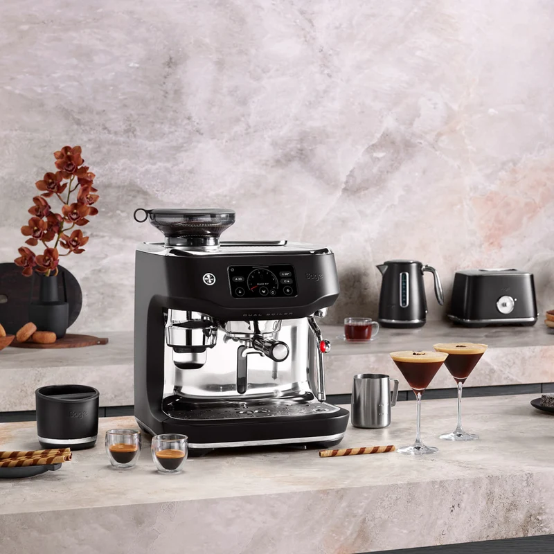 Sage The Oracle Dual Boiler SES995BTR Espresso Machine, Black Truffle