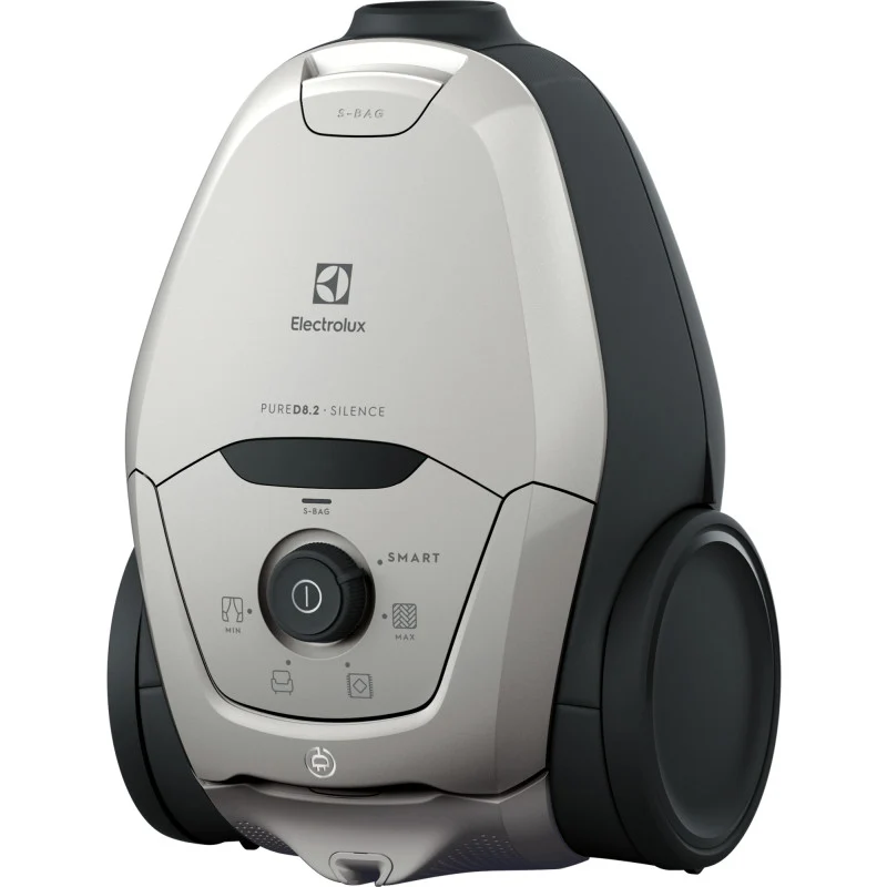 Electrolux Pure D8.2 Silence Vacuum Cleaner, Light Grey