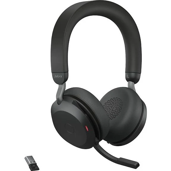 Jabra Evolve2 75 Stereo LINK380A Wireless Headset, UC, Black
