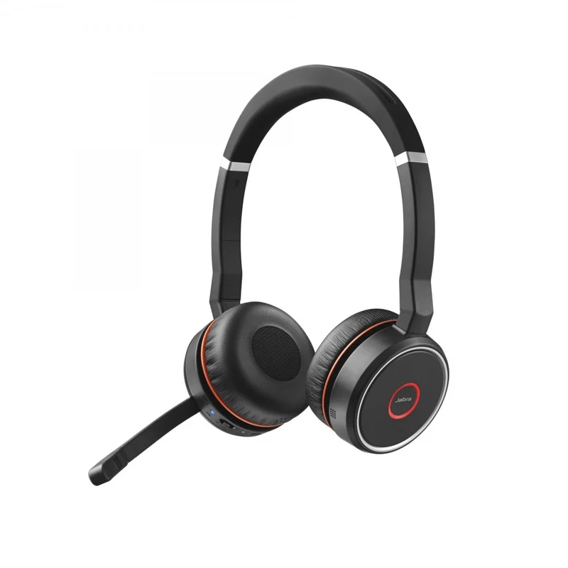 Jabra Evolve 75 UC Stereo Headset Wired & Wireless, Black Red