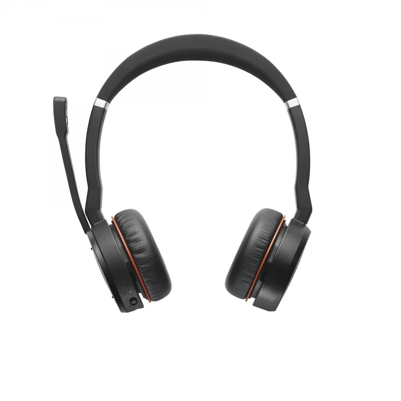 Jabra Evolve 75 UC Stereo Headset Wired & Wireless, Black Red
