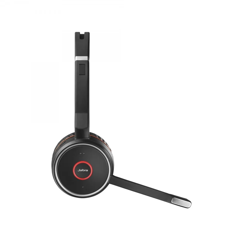 Jabra Evolve 75 UC Stereo Headset Wired & Wireless, Black Red