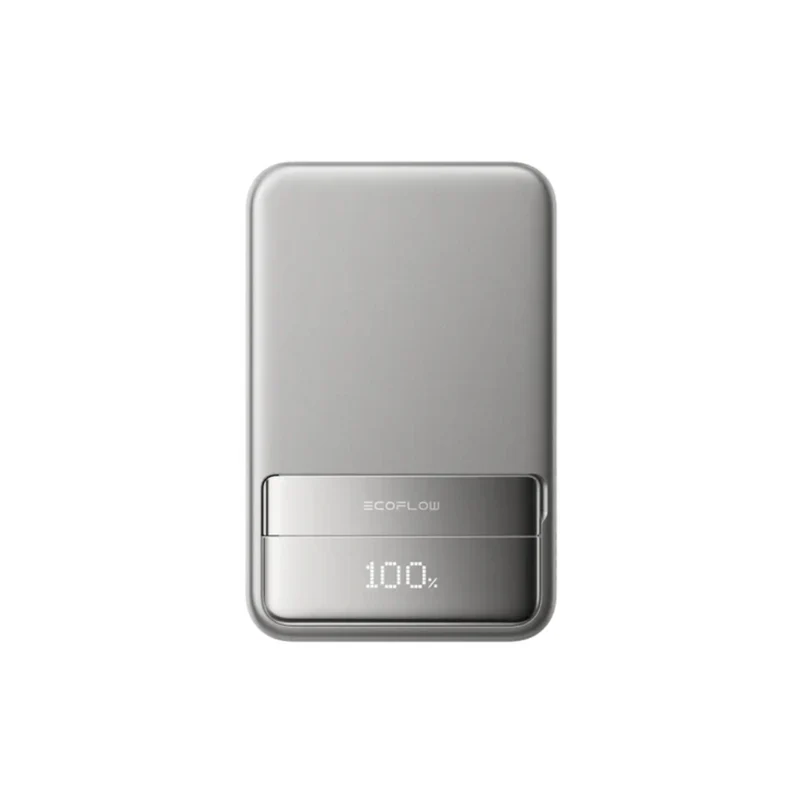 Ecoflow RAPID Magnetic Powerbank 10000mAh em Prateado - Powerbank Magnética