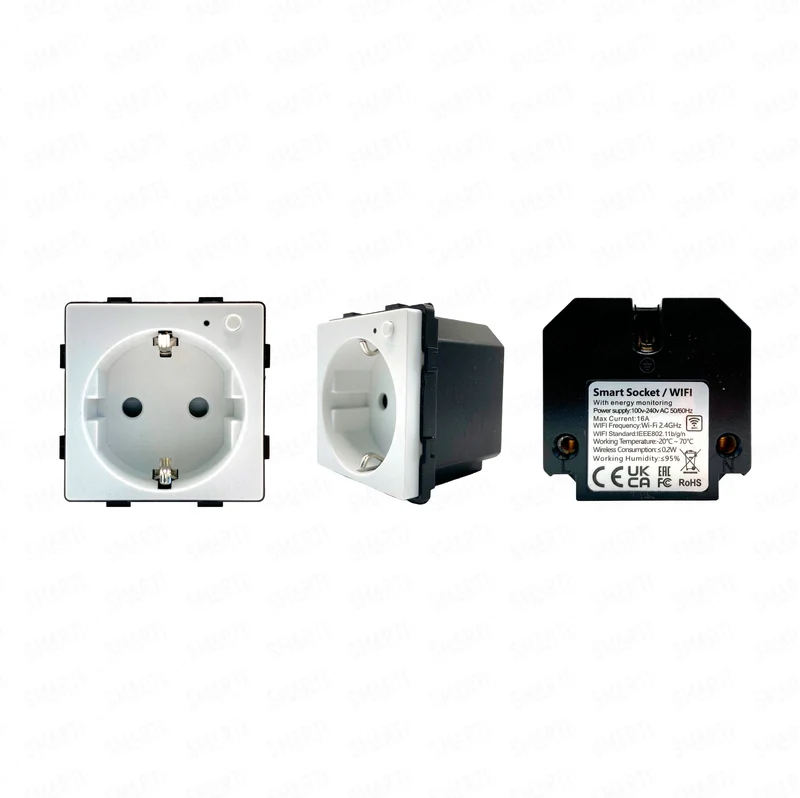 Smartify vPRO Módulo Tomada Inteligente Wifi c/ Medidor de Energia Branco - SYPMTEWFBR