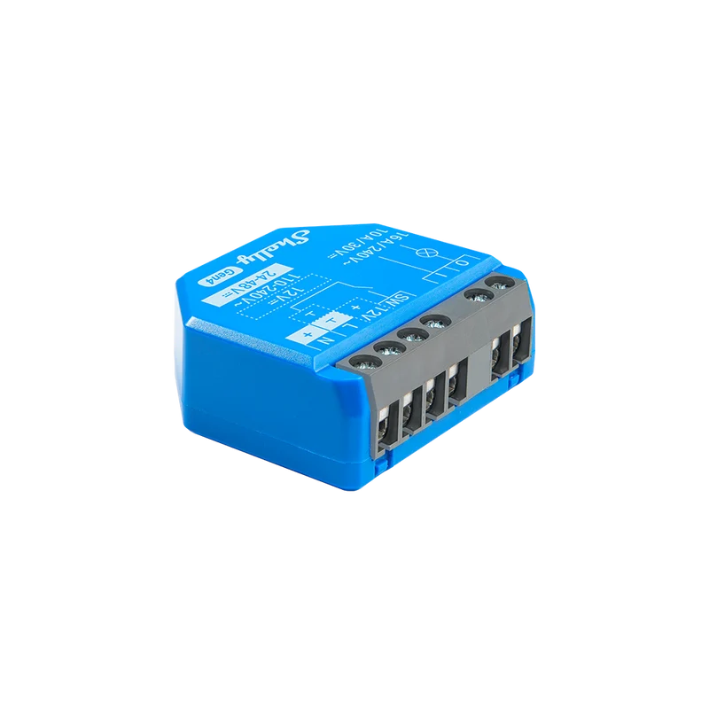Shelly 1 Gen4 - Módulo para Interruptor 1 botão ou Portão de Garagem 16A WiFi/BT/Zigbee