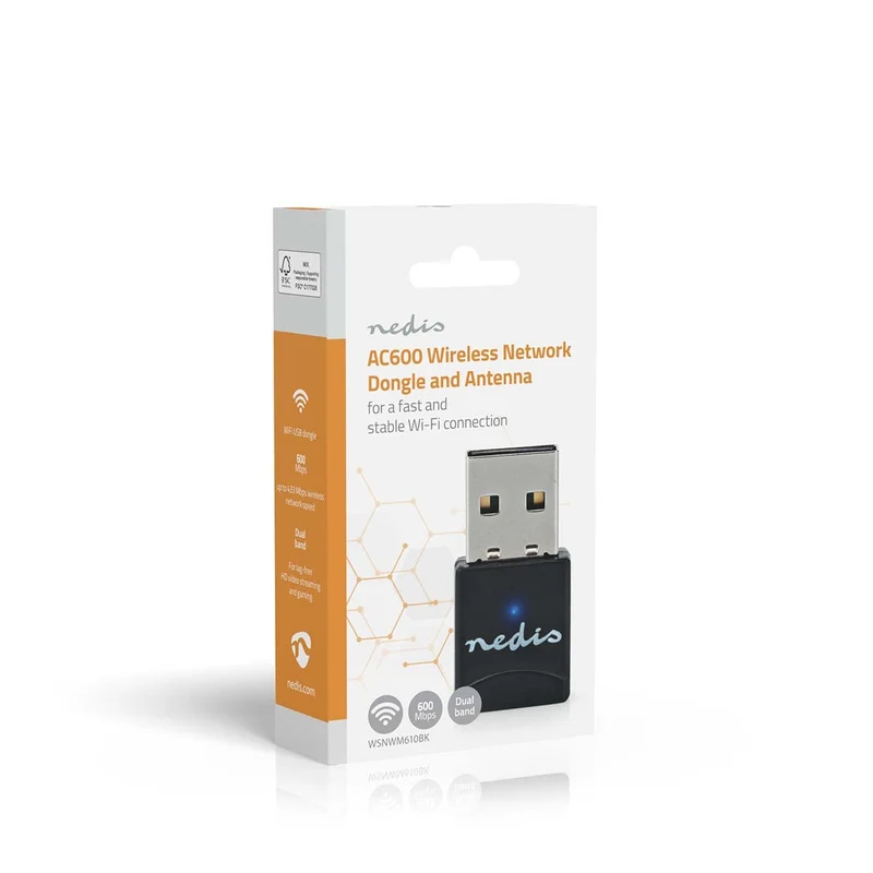 Netwerk-Dongel Wi-Fi - AC600 - 2.4/5 GHz (Dual Band)