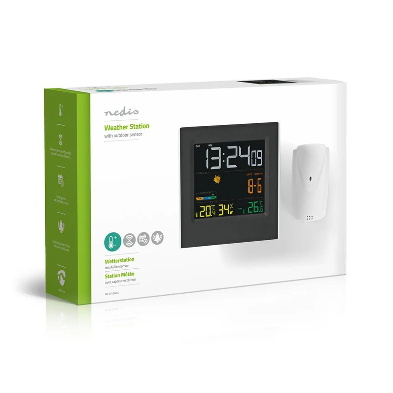 Weerstation Binnen & Buiten - Inclusief draadloze weersensor - Weersvoorspelling