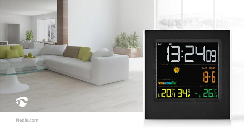 Weerstation Binnen & Buiten - Inclusief draadloze weersensor - Weersvoorspelling