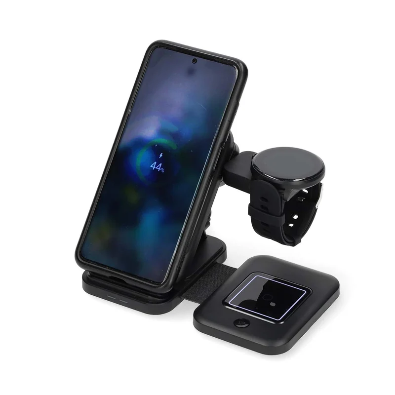 Draadloze Oplader 3-in-1 - 15W - LED-indicatie in gebruik