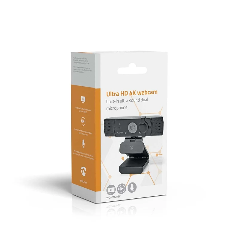 Webcam Full HD@60fps / 4K@30fps - Automatische Scherpstelling - Ingebouwde Microfoon