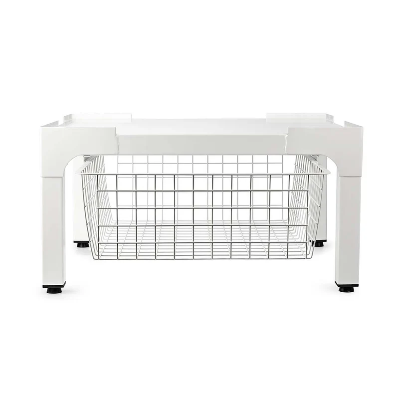 Verhoger voor Wasmachine en Wasdroger Draadmand - 200 kg - Wit