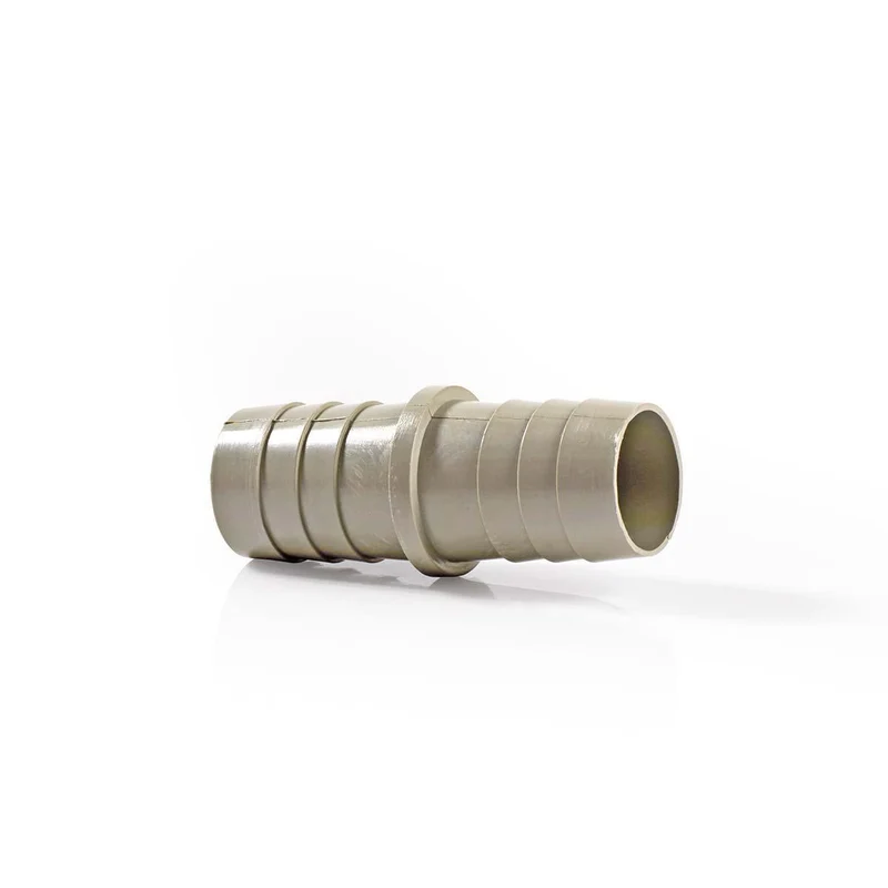 Verlengstuk met 2 Slangklemmen 19 mm - 19 mm - Grijs / Metaal