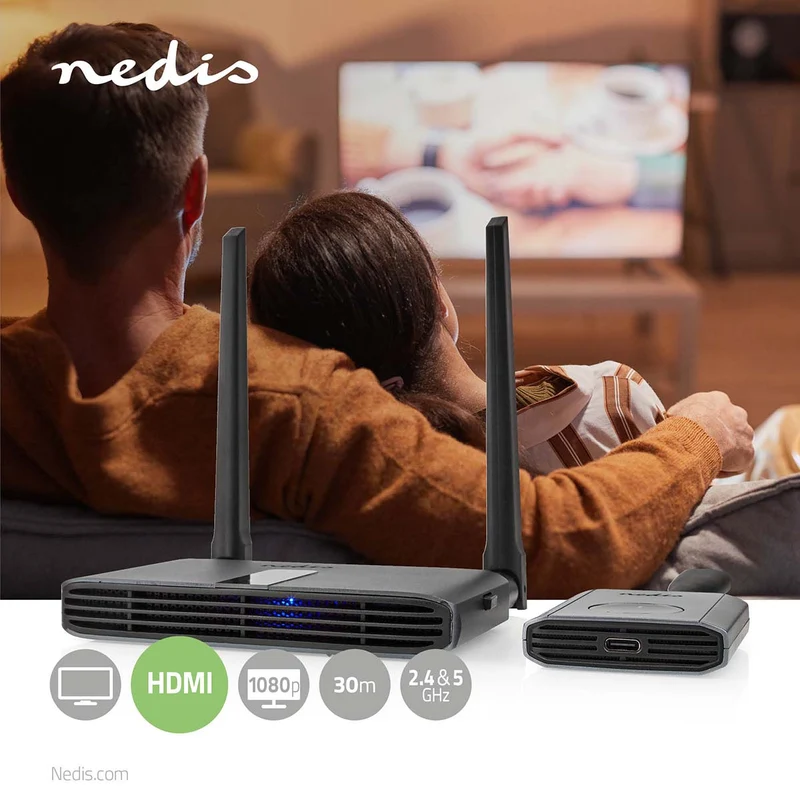 Draadloze HDMI™-Zender Wi-Fi - 2400-5000 MHz - 30 m (gezichtsveld)