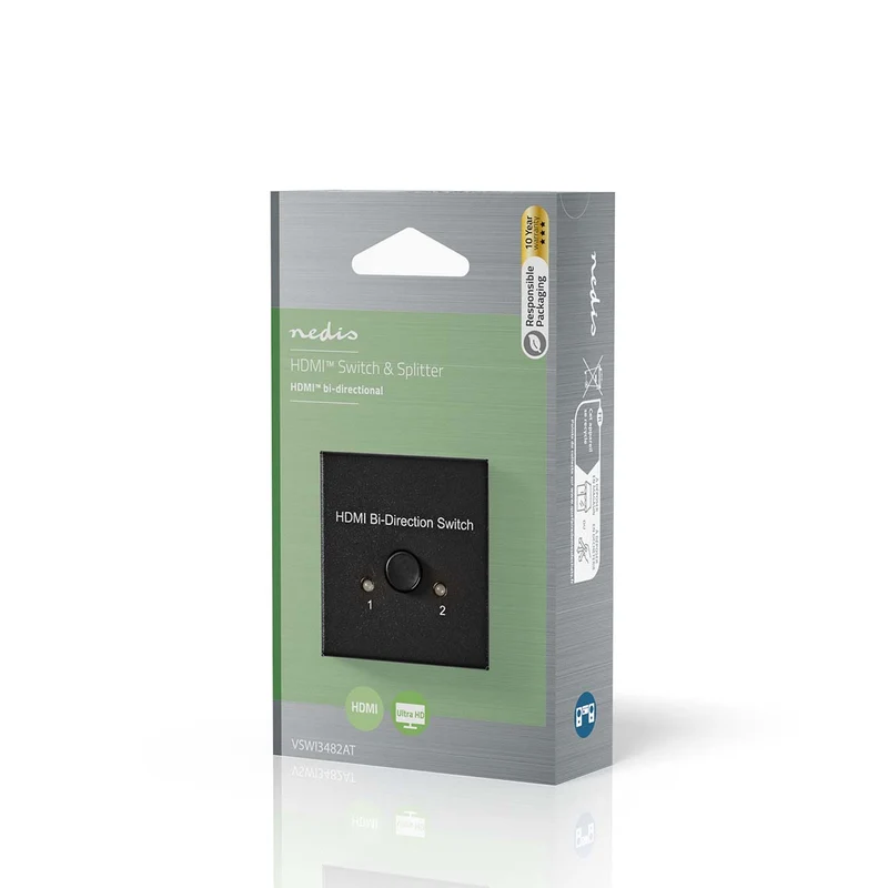 HDMI™-Switch 3 poort(en) - 1x HDMI™ Input / 2x HDMI™ Input - 1x HDMI™ Output / 2x HDMI™ Output