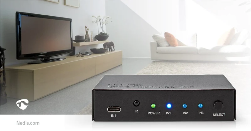 HDMI™-Switch 3 poort(en) - 1x USB-C™ / 2x HDMI™ Input - 1x HDMI™ Output