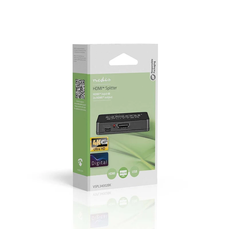 HDMI™-Splitter 2 poort(en) - 2x HDMI™ Output - 4K@30Hz