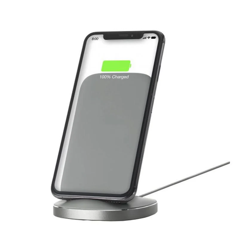 GP Trådløs oplader med holder, 10W, Grå