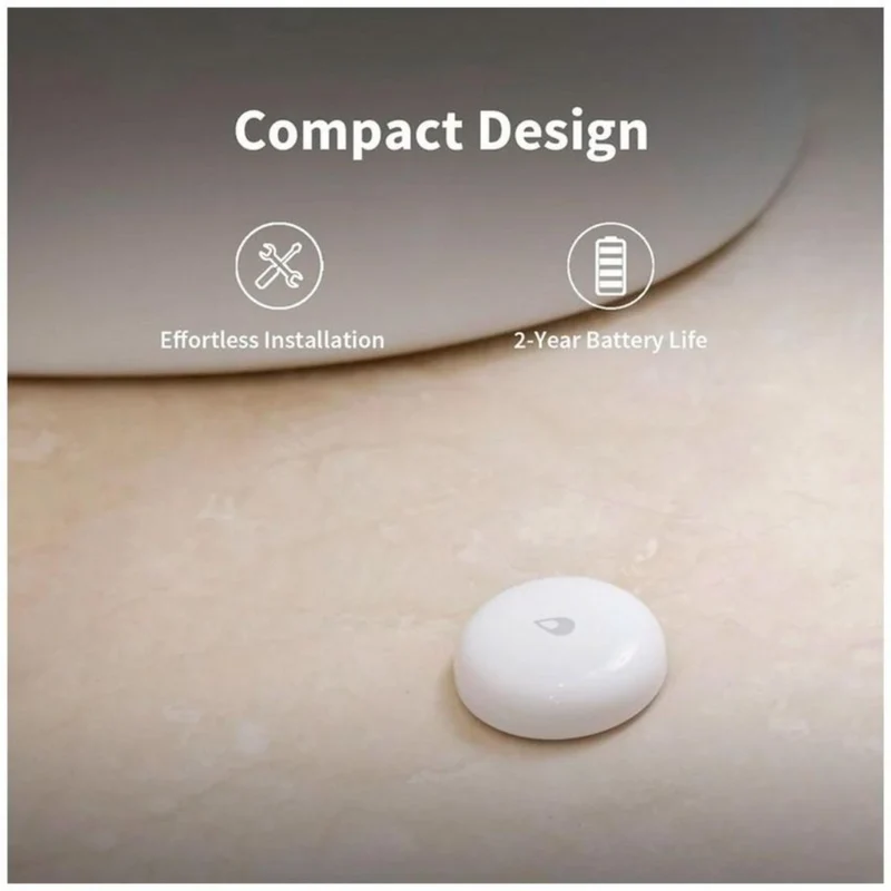 Aqara Sensor de água/inundação sem fios Zigbee [T1] - Aqara WL-S02D