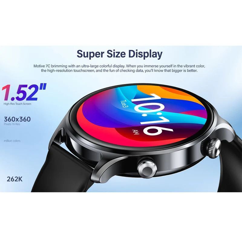 Riversong Motive 7C 1,52" Smartwatch, Space Grey