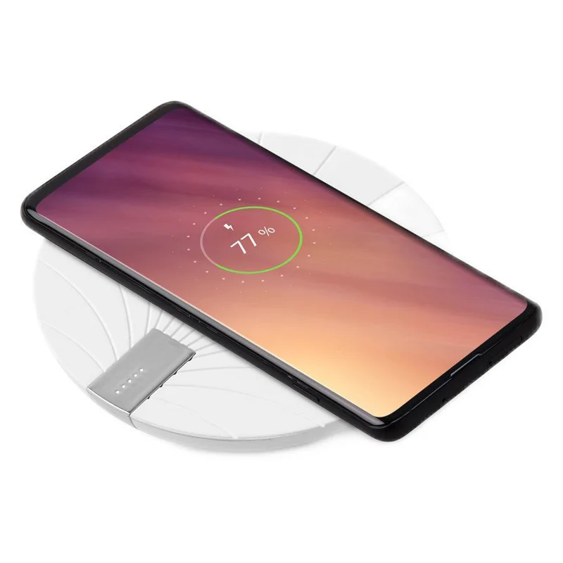 Lexon Bali 5000 mAh powerbank med 10W trådløs oplader, Hvid