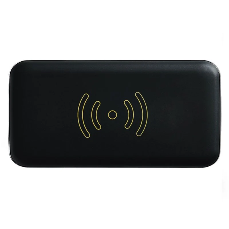 GreyLime trådløs 6000 mAh powerbank, Sort