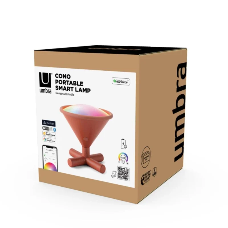 Nanoleaf Umbra Cono – Candeeiro Portátil Inteligente Laranja