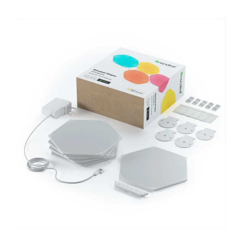 Nanoleaf Hexágonos Kit Inicial com 5 painéis