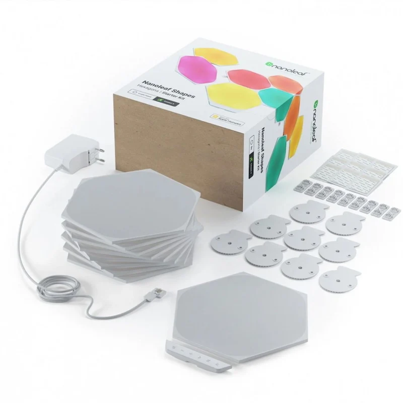 Nanoleaf Hexágonos Kit Inicial com 9 painéis