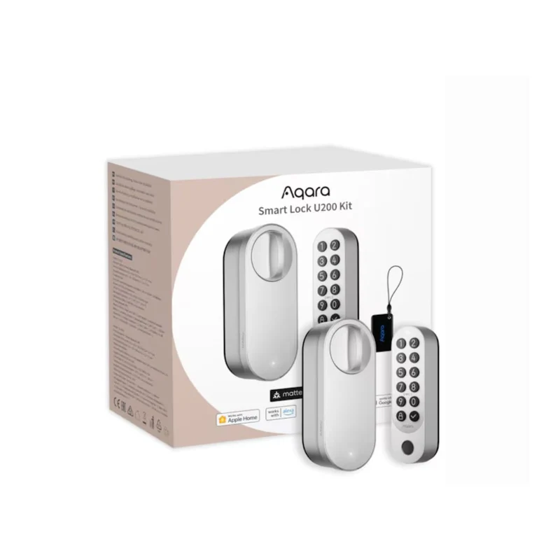 Aqara Smart Lock U200 - Fechadura inteligente Bluetooth c/ Matter over Thread e teclado numérico - Cinzento