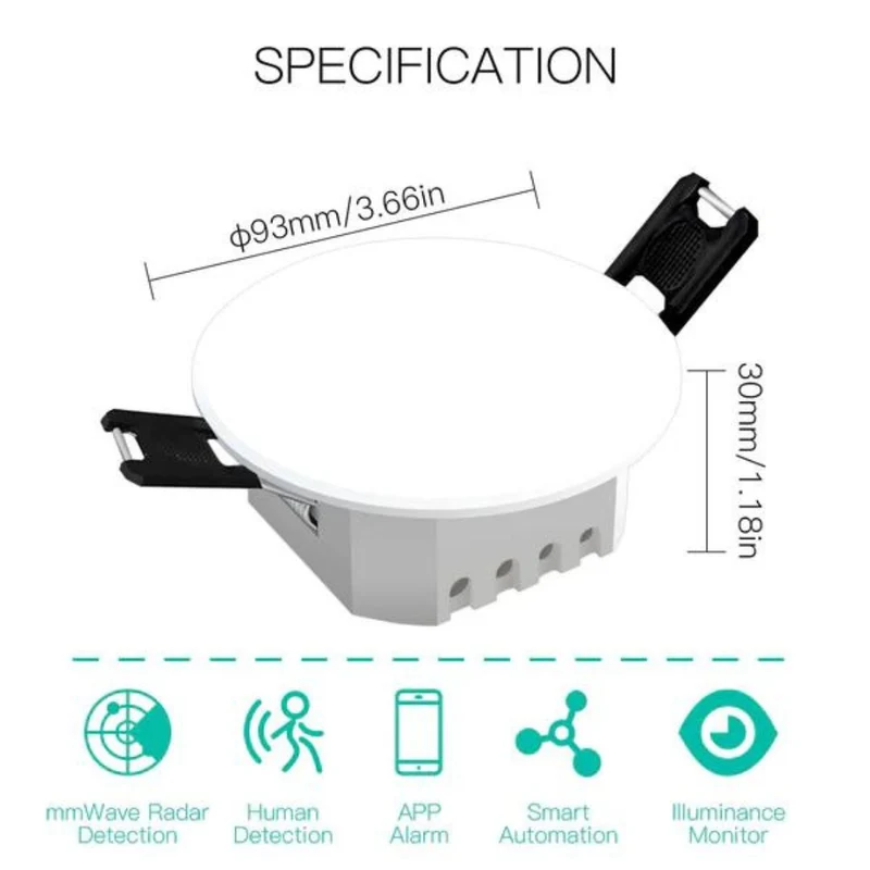 Moes Detector inteligente de presença humana Smart Zigbee