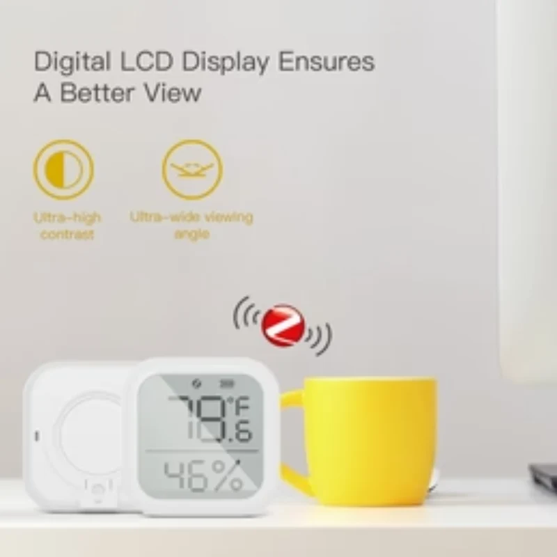 Moes Sensor de temperatura e humidade com ecrã Smart Zigbee