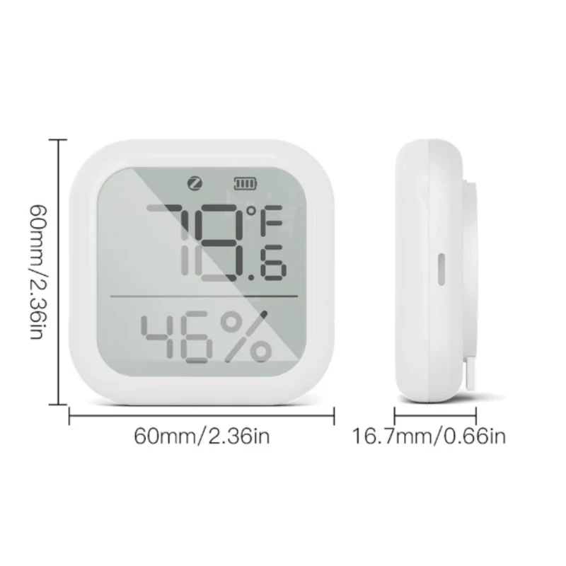 Moes Sensor de temperatura e humidade com ecrã Smart Zigbee