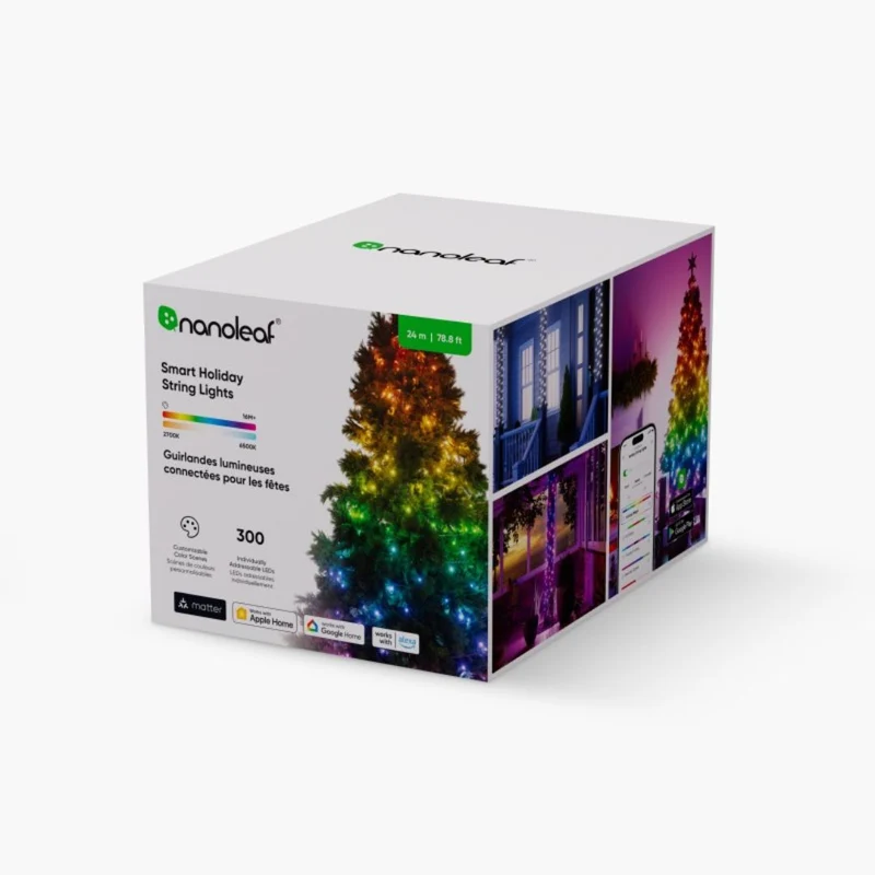 Nanoleaf Luzes Decorativas Natal IP44 - 1D Holiday String Lights Outdoor 24m