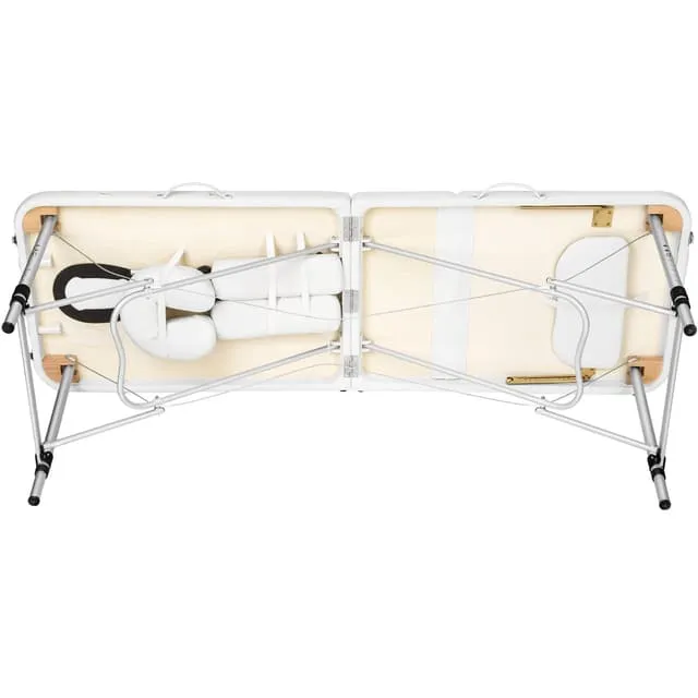 Tectake 3-Zone Massage Table with 5cm Padding and Aluminum Frame